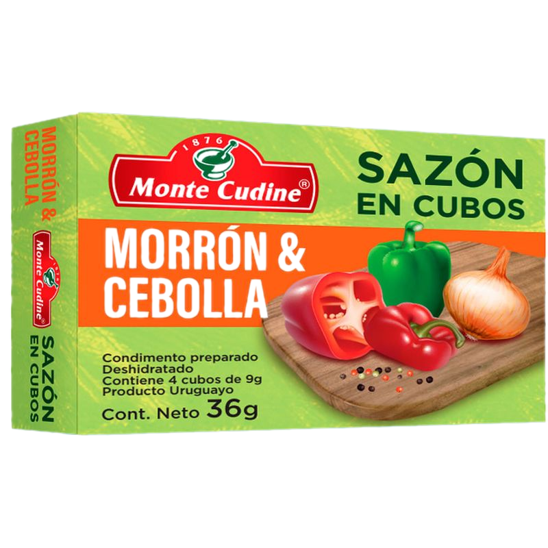 Sazón En Cubos Morrón Y Cebolla Monte Cudine 4 Unidades
