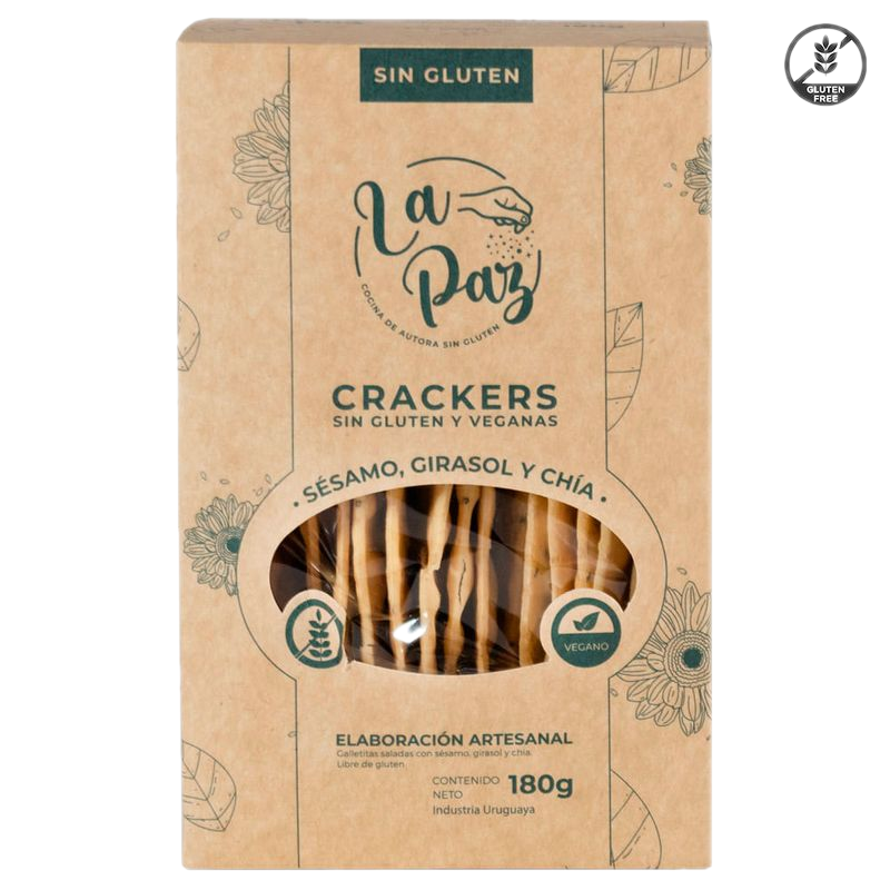 Galletas La Paz Sin Gluten Cracker Mix Semillas 180 G