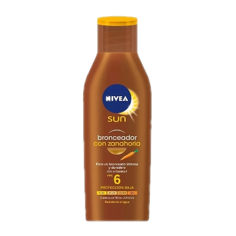 Bronceador Nivea Sun Zanahoria Fps 6 200 Ml.