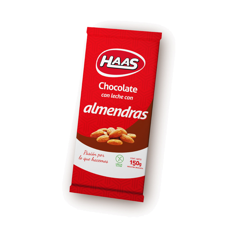 Chocolate Con Leche Haas Con Almendras 120 G