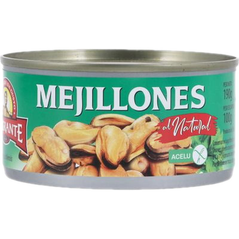 Mejillones Emigrante Al Natural Lata 190 G