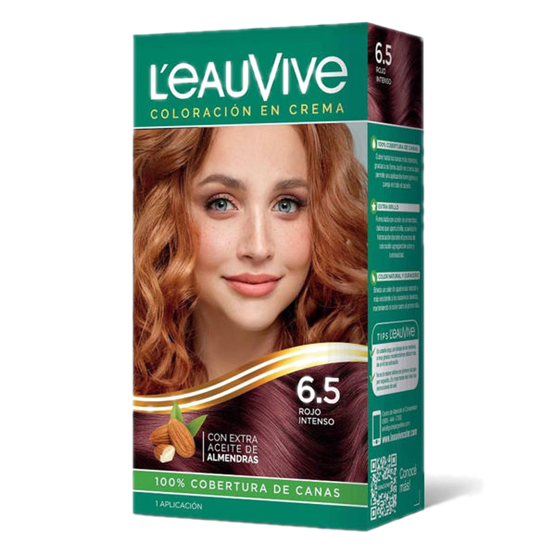 Leau Vive Tinta Kit Nº 6.5 Rojo Intenso