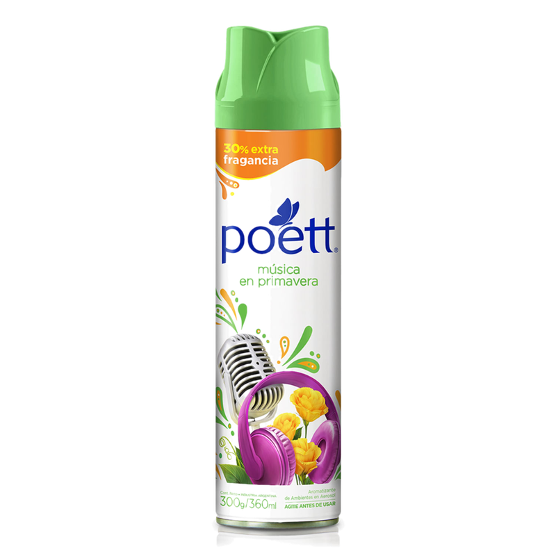 Aromatizante Poett Aereosol Musica De Primavera 360 Ml