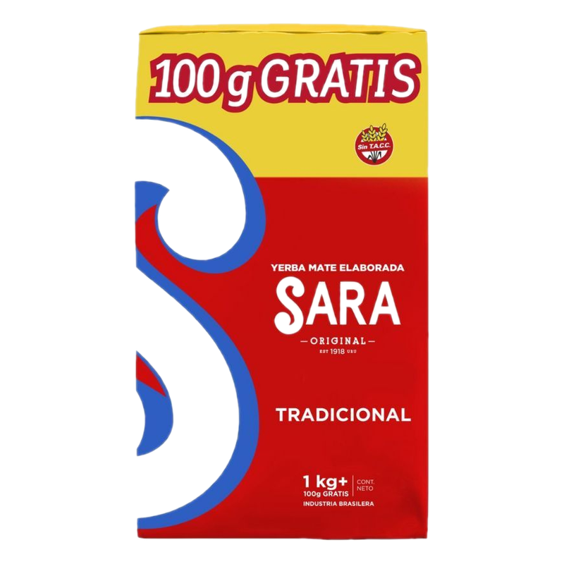 Yerba Tradicional Sara 1 Kg + 100 G
