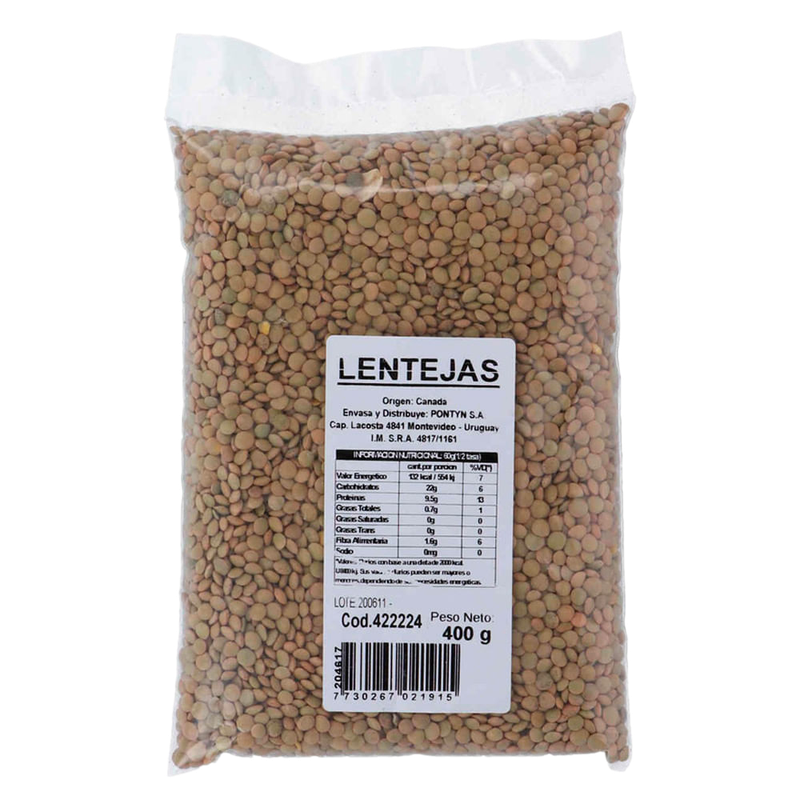 Lentejas 400 G