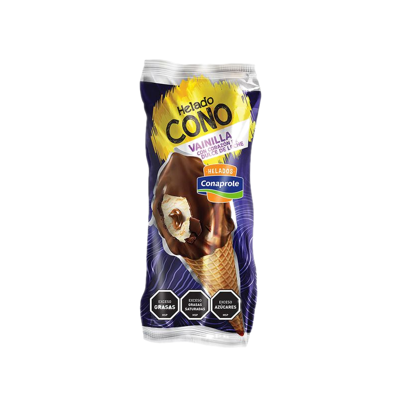 Helado Cono Vainilla Y Dulce De Leche Conaprole 71 Ml