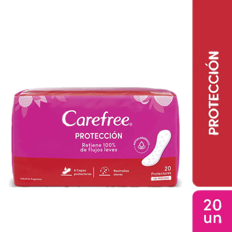 Carefree Sin Perfume 20 Unidades