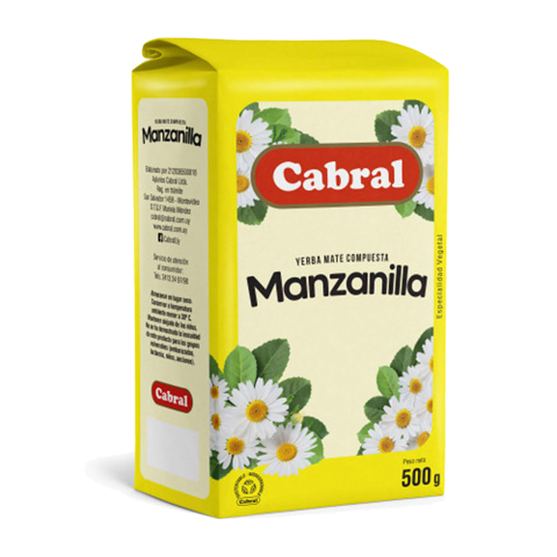 Yerba Cabral Con Manzanilla 500 G