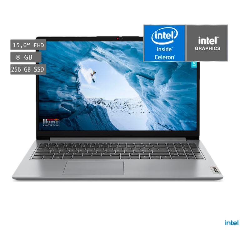 Notebook Lenovo Ideapad1 15igl7 8/256 Gb 82v700dnlm