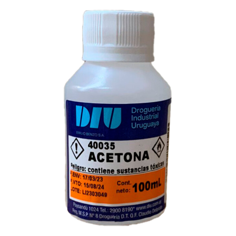 Acetona Pura 100 Ml