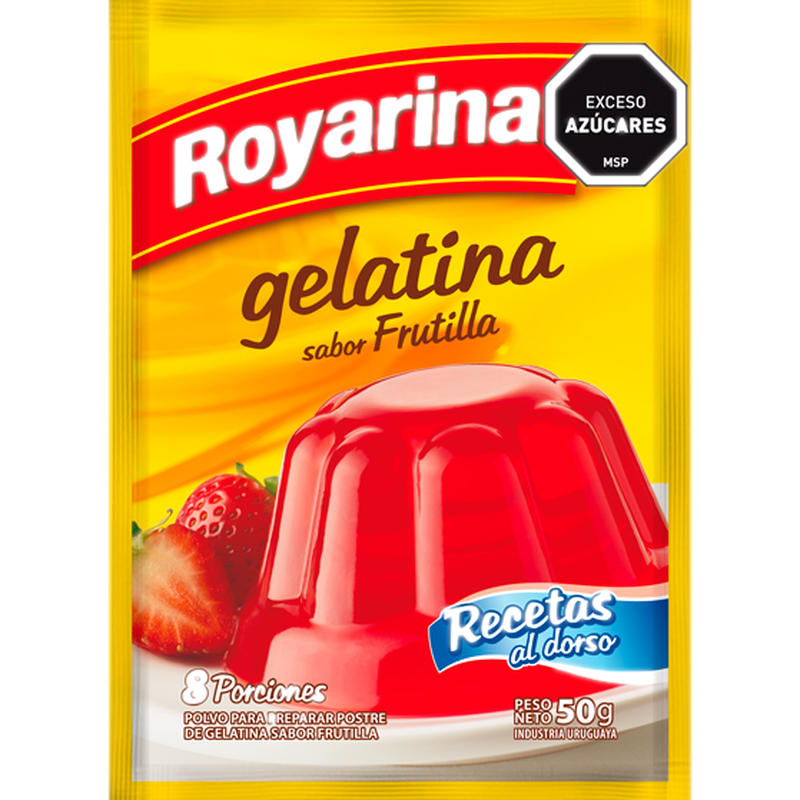 Gelatina Royarina Frutilla 50 G