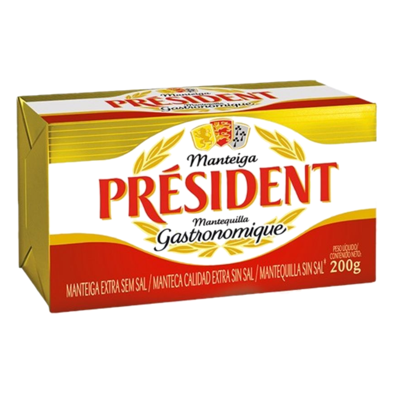 Manteca Sin Sal President 200 G