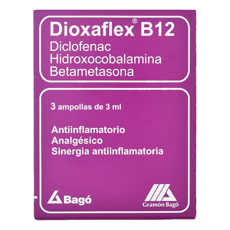 Dioxaflex B12 3 Ampollas 3 Ml