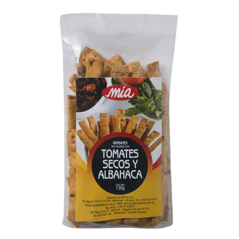 Grisines Italianos Tomate Seco Y Albahaca 150 G