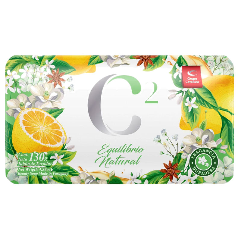 Jabon De Tocador Cavallaro C2 Equilibrio Natural 130 G