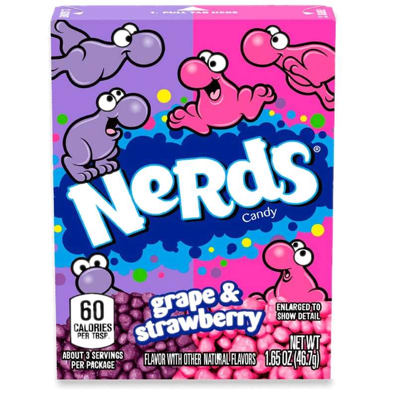 Caramelos Nerds Fresa Uva 46,7 G