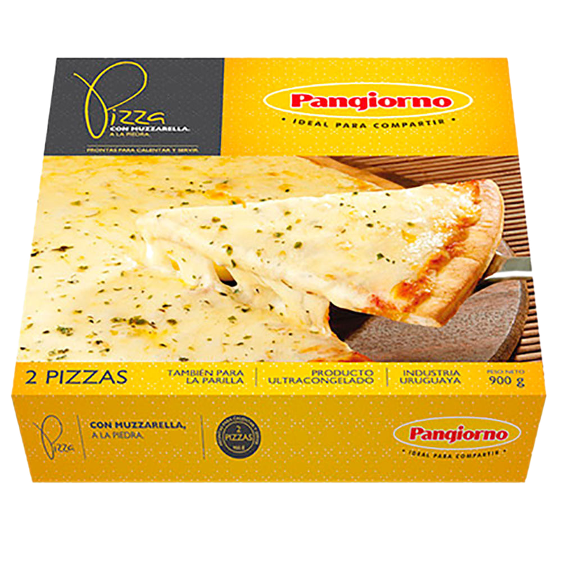 Pizza Con Muzzarella Pangiorno 2 Unidades 900 G