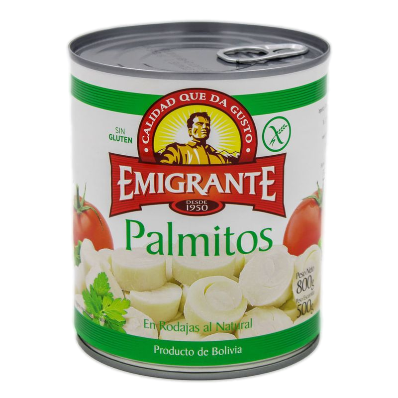 Palmitos En Rodajas Emigrante 800 G