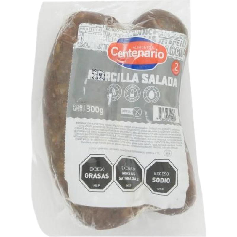 Morcilla Salada Al Vacío Centenario 300 G