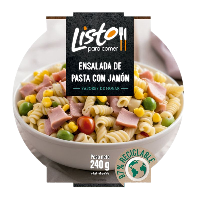 Ensalada De Pasta Con Jamón Listo Para Comer 240 G