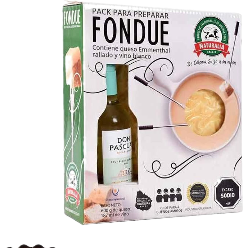 Fondue G.naturalia + Vino 1 Unidad