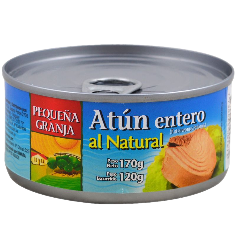 Atún Lomito Al Natural Pequeña Granja 170 G