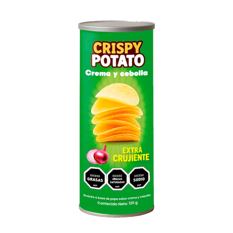 Papas Crispy Potato Crema Y Cebolla 120 G