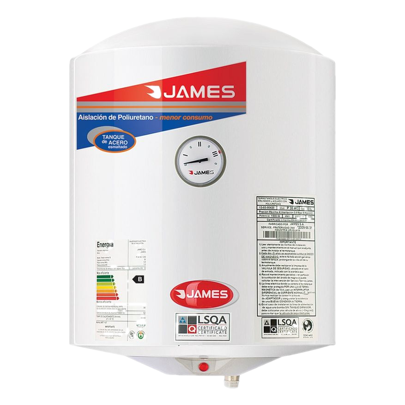 Calefón James Tanque De Acero 30 L