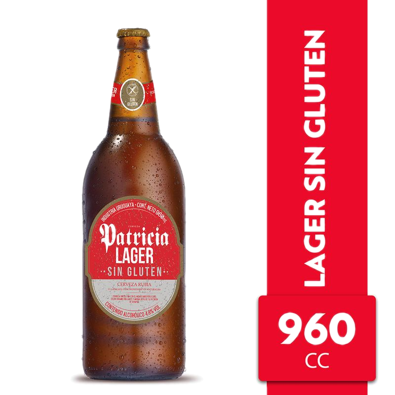 Cerveza Patricia Sin Gluten 960 Ml