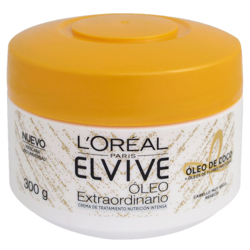 Crema De Tratamiento Elvive Óleo Extraordinario Nutrición Intensa 300 G