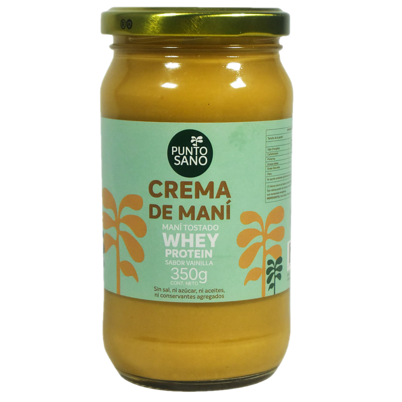 Crema De Maní Con Whey Protein 350 G