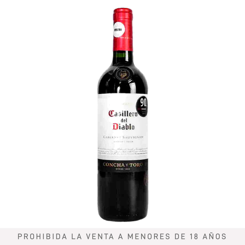Vino Tinto Cabernet Sauvignon Casillero Del Diablo 750 Ml