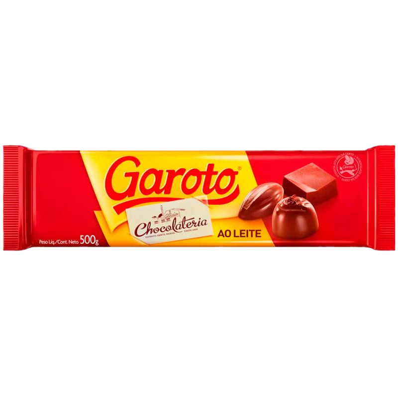 Chocolate Cobertura Garoto Leche 500 G