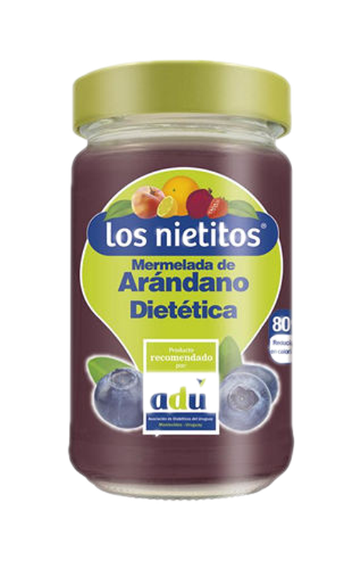 Mermelada Los Nietitos 0% Azucar Arandano 340 G.