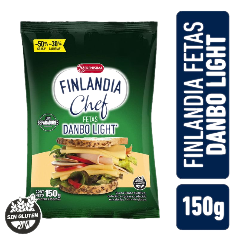 Queso Danbo Light Feteado Finlandia Chef 150 G