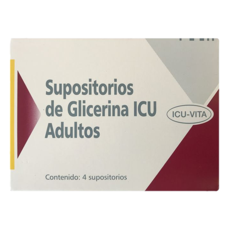 Glicerina Icuvita Adulto X 4 Supositorios