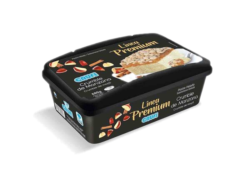Helado Crufi Crumble De Manzana Premium 1 L