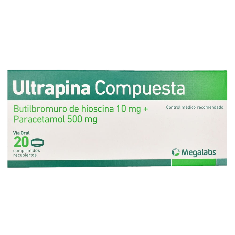 Ultrapina Compuesta 10 Mg/500 Mg 20 Comprimidos Recubiertos
