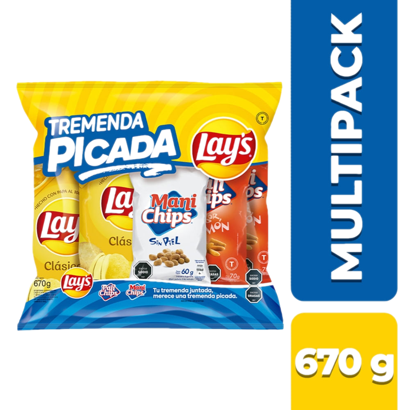 Pack Tremenda Picada Lay's 670 G
