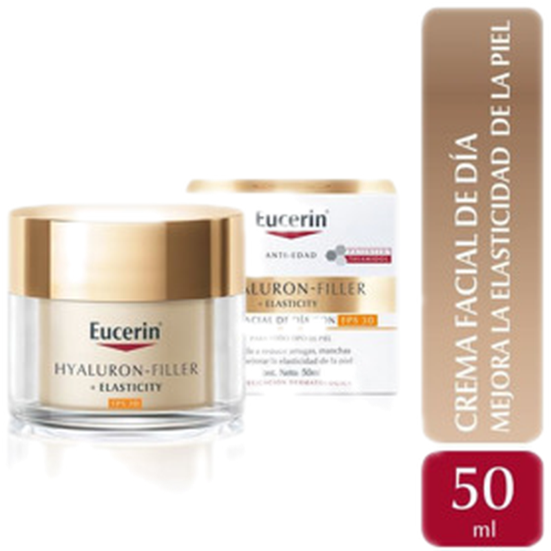 Eucerin Hyaluron Filler+elasticity Crema Dia 30 Fps [50 Ml]