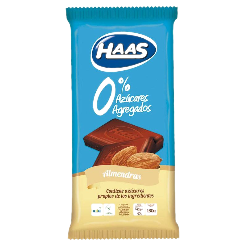 Chocolate Haas 0% Almendras 150 G
