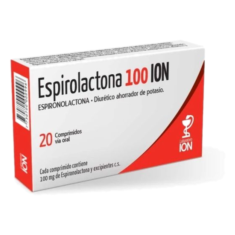 Espirolactona Ion 100 Mg X 20 Comprimidos