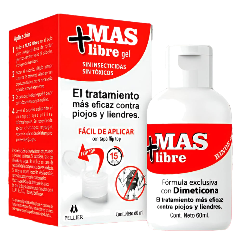 Piojicida Más Libre Gel 60 Ml