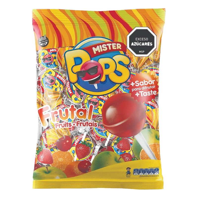 Chupetines Frutales Mister Pops 625 G