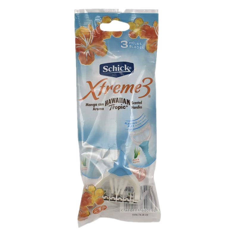Afeitadora Shick Xtreme 3 Hojas Piel Delicada 1 Unidad