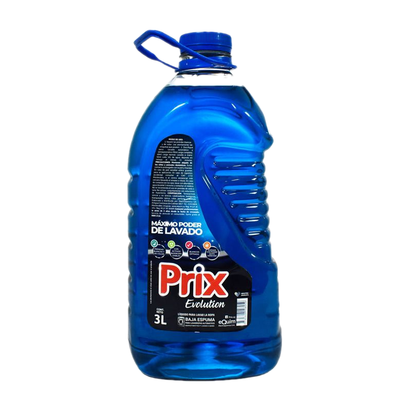 Detergente Líquido Para Ropa Prix Evolution Bidón 3 L