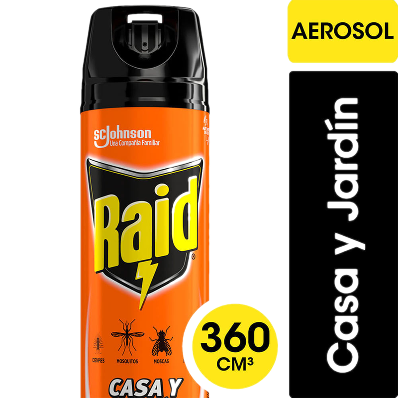 Insecticida Multi Raid Casa Y Jardín 360 Ml