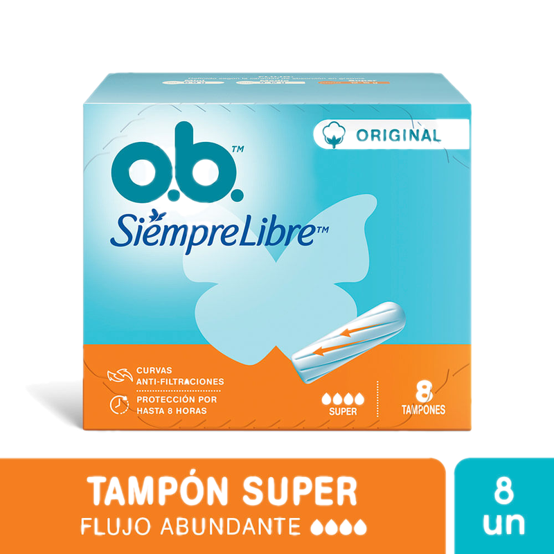 Tampones Ob Original Super 8 Unidades