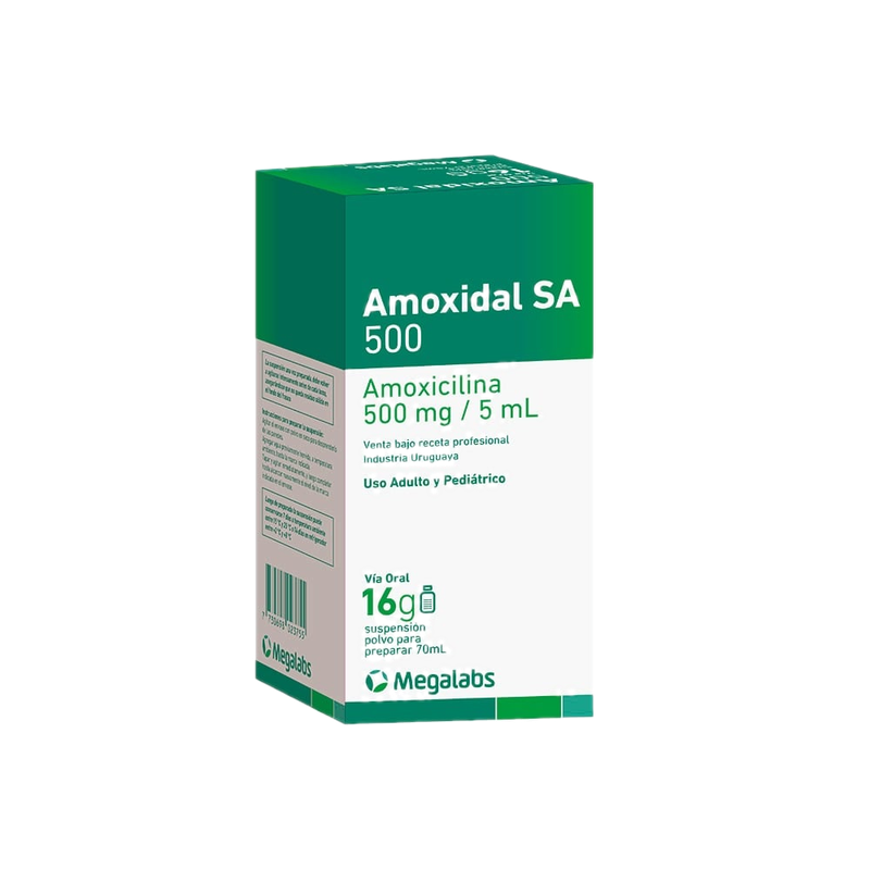 Amoxidal Sa 500 Mg/5 Ml Suspensión 70 Ml