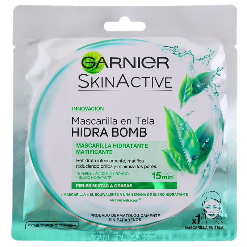 Mascara Facial Garnier Green Tea Sachet 32 G
